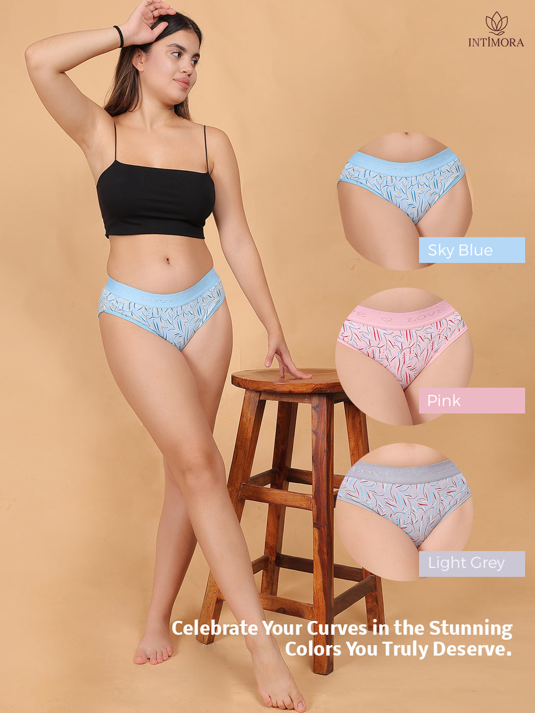 INTIMORA Yonika 30-Day Comfort Pack – 30 Panties (Lycra, Cotton & Interlock | Assorted Prints, Colors & Fabrics)