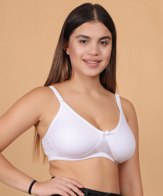 Cholivaa Raaga Non-Padded - White - Everyday Bra