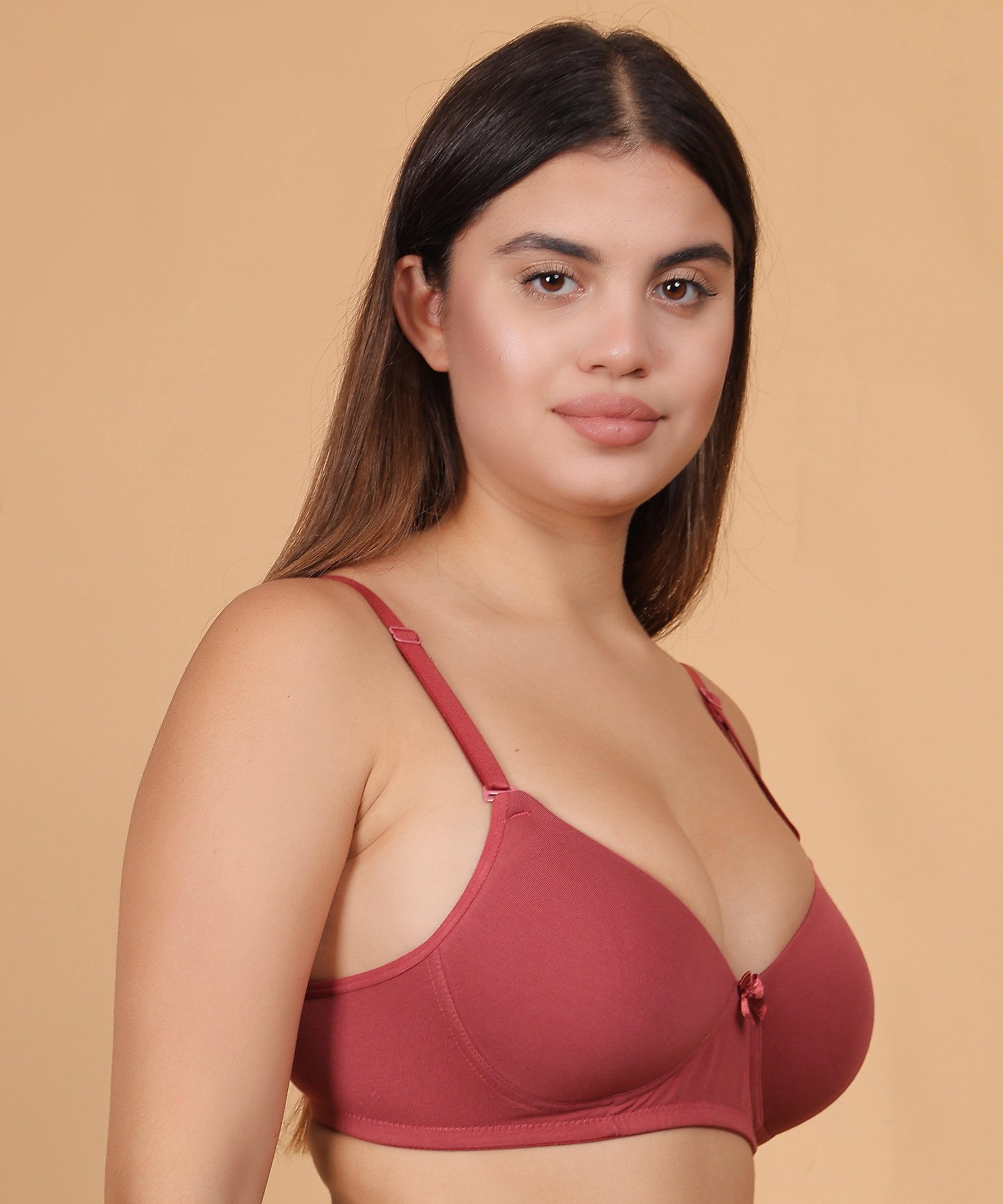 Cholivaa Raaga Padded Bra - Maroon – Effortless Lift, Everyday Comfort