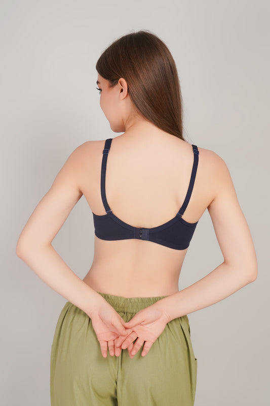 Pack of 2 Bra's - Beige & Navy Blue