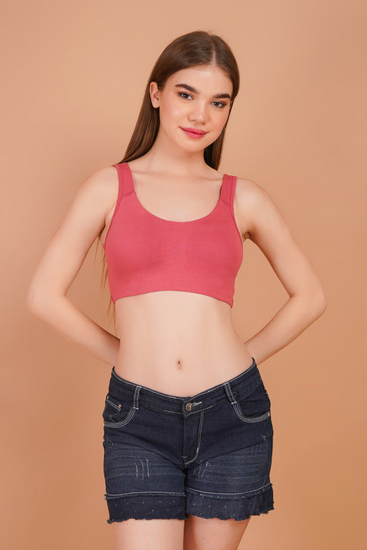 Elevate Sports Bra - Carrot Red