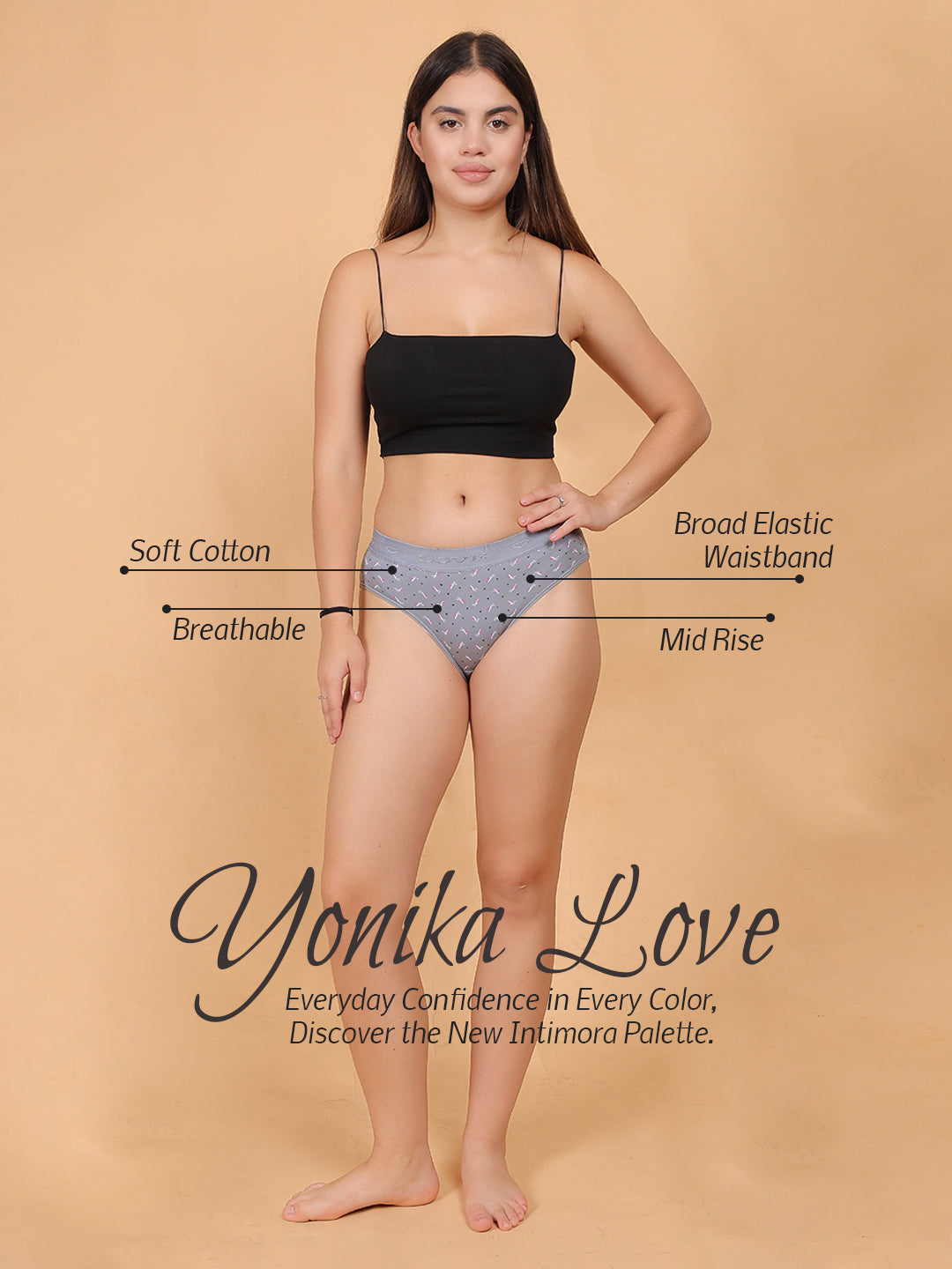 INTIMORA Yonika 7 Days Premium Panty Collection – Seamless, Cotton, Lycra &amp; Interlock Comfort Pack