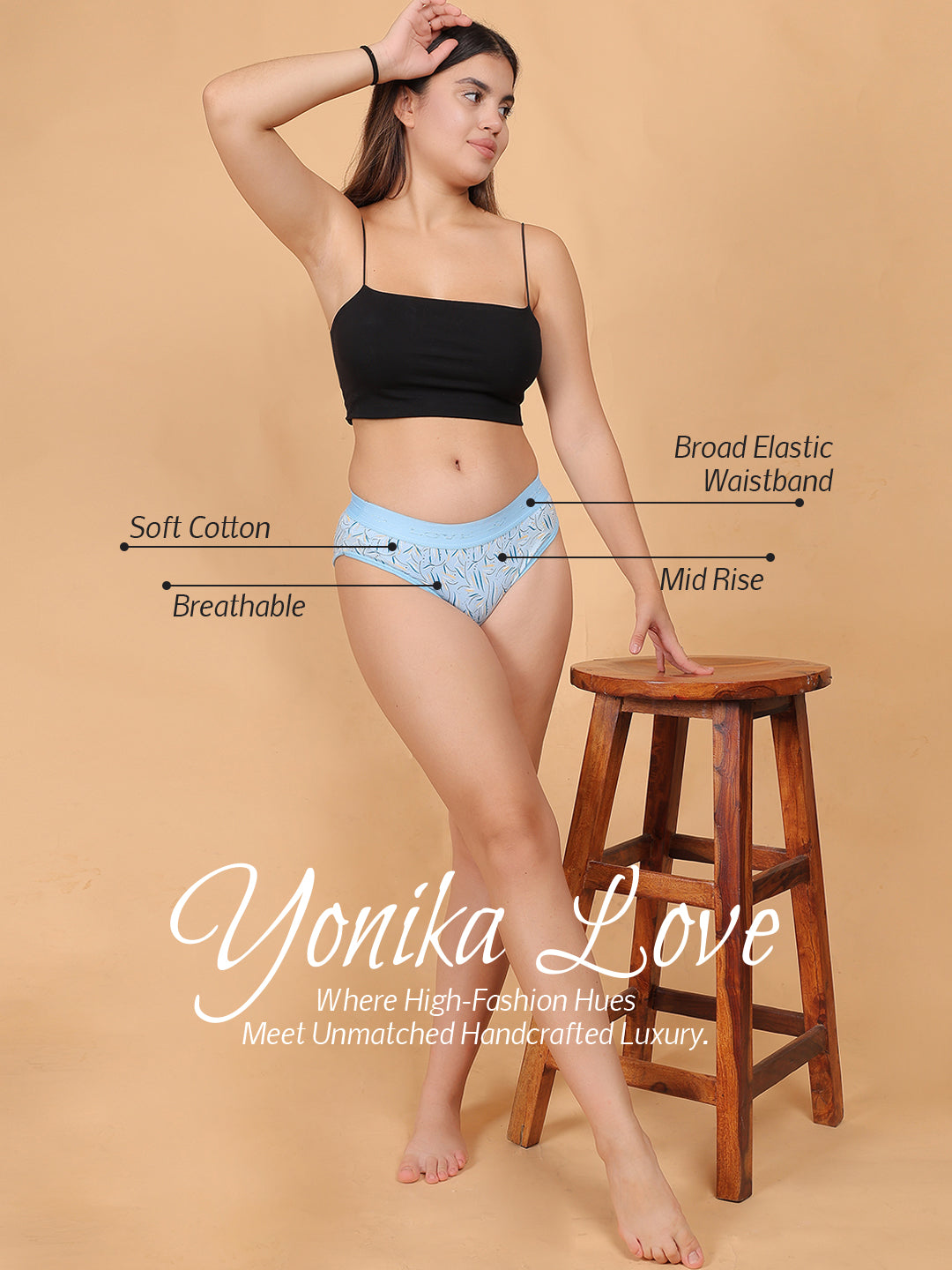 INTIMORA Yonika 30-Day Comfort Pack – 30 Panties (Lycra, Cotton &amp; Interlock | Assorted Prints, Colors &amp; Fabrics)