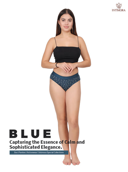 Yonika Love Printed Panties | Pack of 3 | Red, Blue &amp; Deep Grey