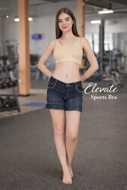 Elevate Sports Bra - Beige