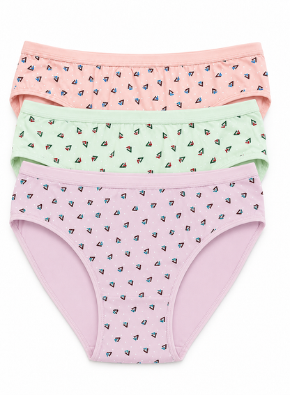 INTIMORA Comfort Variety Panties Pack of 5 – Printed Cotton, Lycra &amp; Interlock Panties (Assorted Colors &amp; Prints)