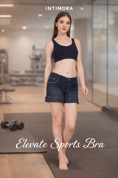 Elevate Sports Bra - Navy Blue