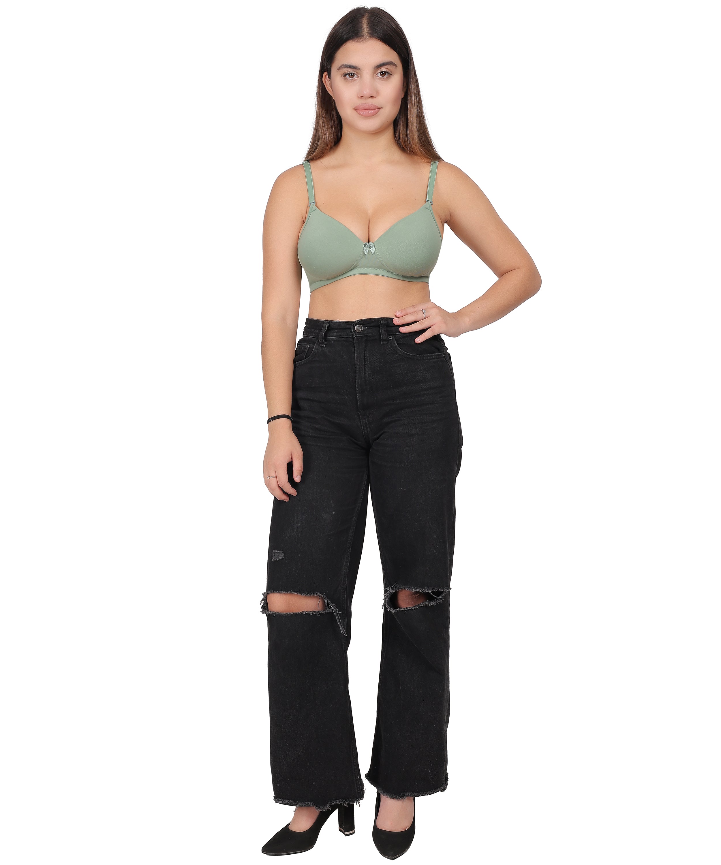 Cholivaa Raaga Padded Bra - Sea Green – Effortless Lift, Everyday Comfort