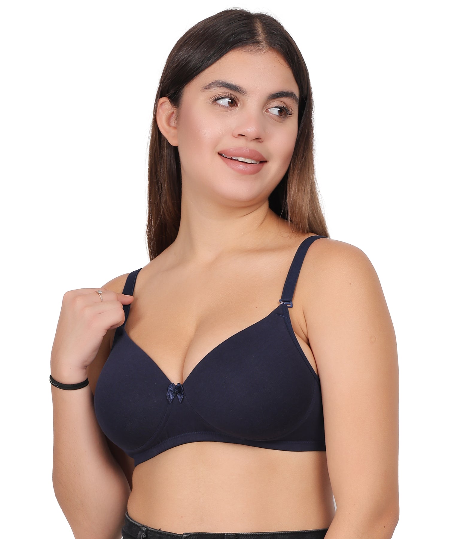 Cholivaa Raaga Padded Bra - Navy Blue – Effortless Lift, Everyday Comfort