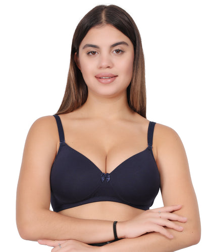 Cholivaa Raaga Padded Bra - Navy Blue – Effortless Lift, Everyday Comfort