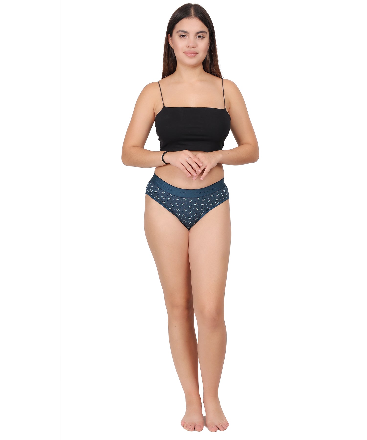 Yonika Love Series – Blue - Printed Mid-Rise Panty