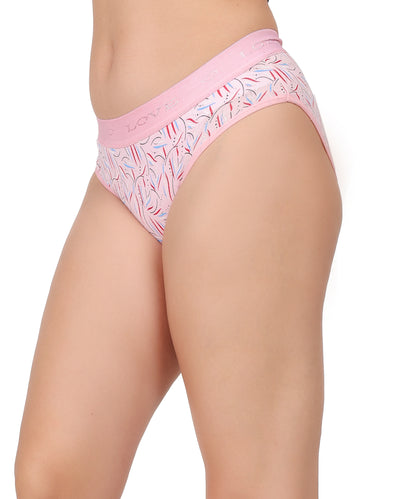 Yonika Love Printed Panties | Pack of 3 | Pink, Red &amp; Light Grey