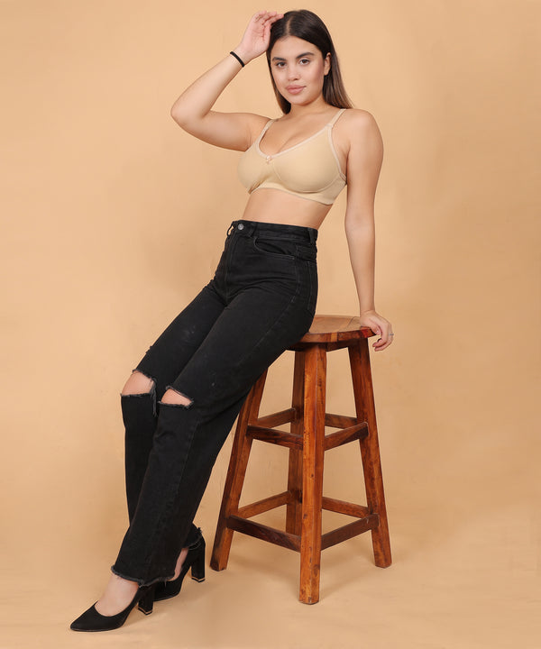 Cholivaa Raaga Non-Padded - Beige - Everyday Bra