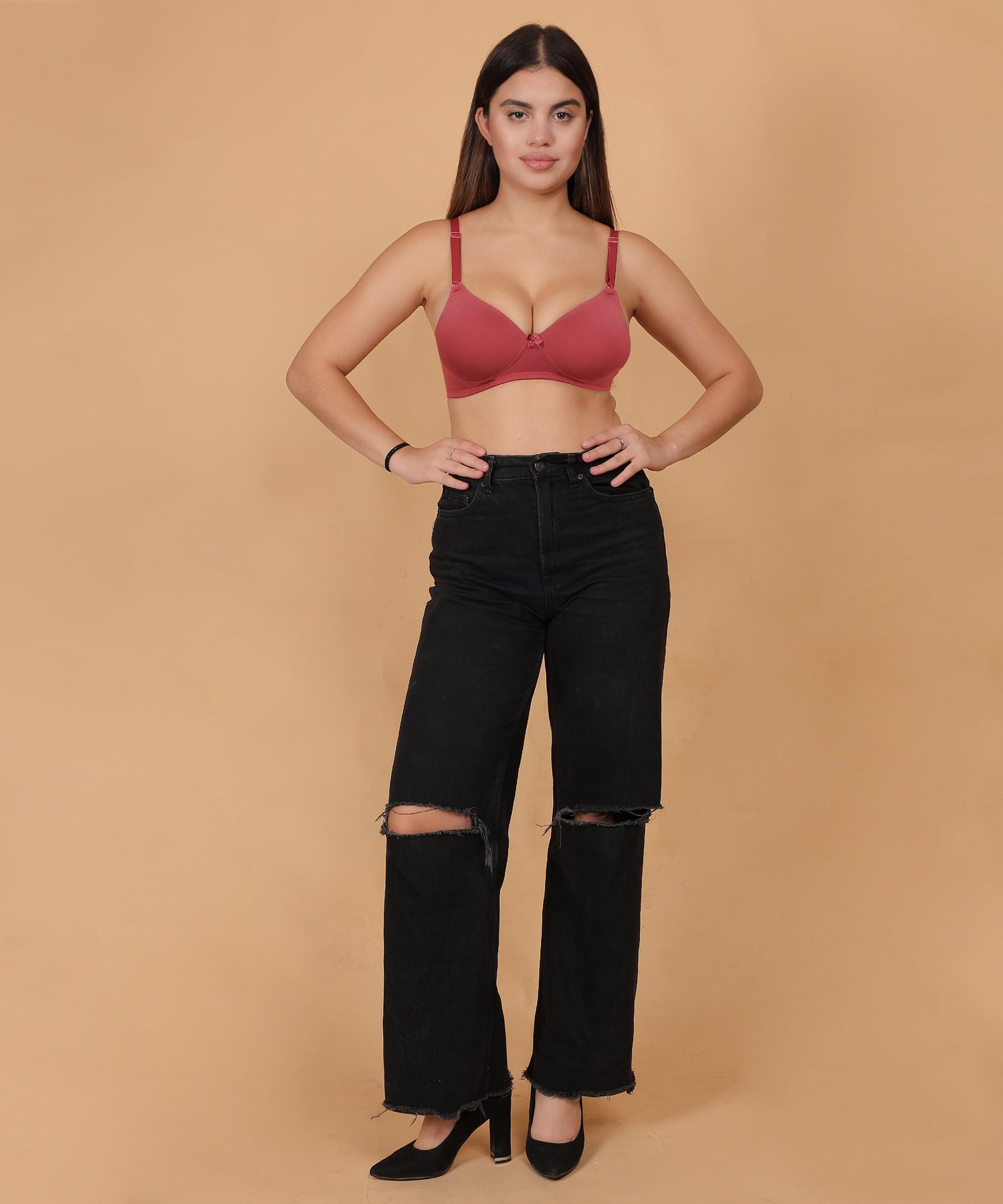 Cholivaa Raaga Padded Bra - Maroon – Effortless Lift, Everyday Comfort