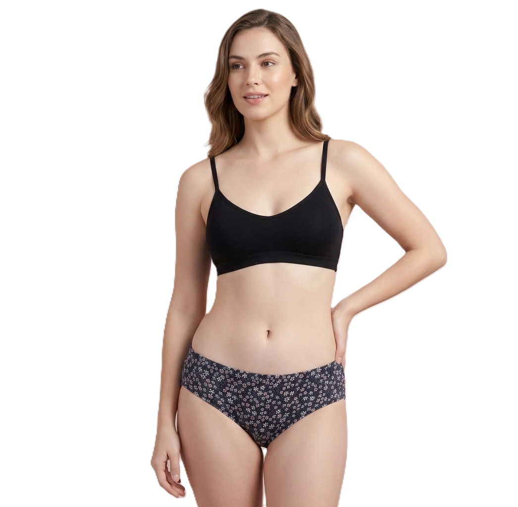 INTIMORA Yonika Pack of 5 Cotton Printed Panties – Soft Mid Rise Comfort (Assorted)