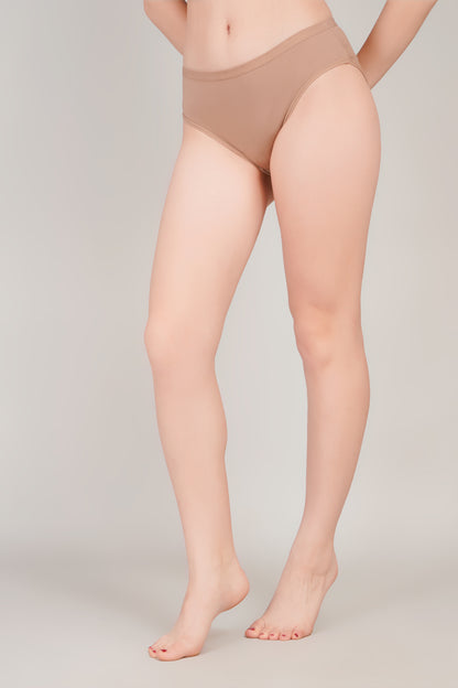 Yonika Komal Solid Panty – Light Brown - Everyday Comfort in Style