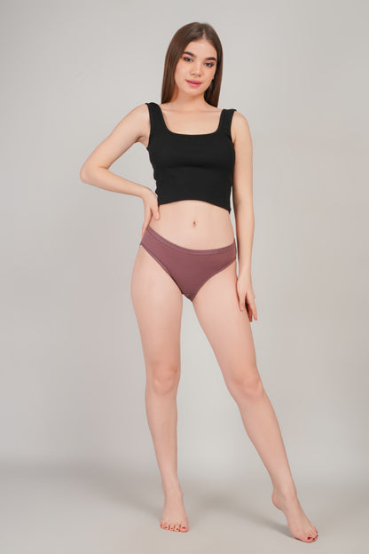 Yonika Komal Solid Lycra Panties | Pack of 3 | Soft Stretch Everyday Comfort
