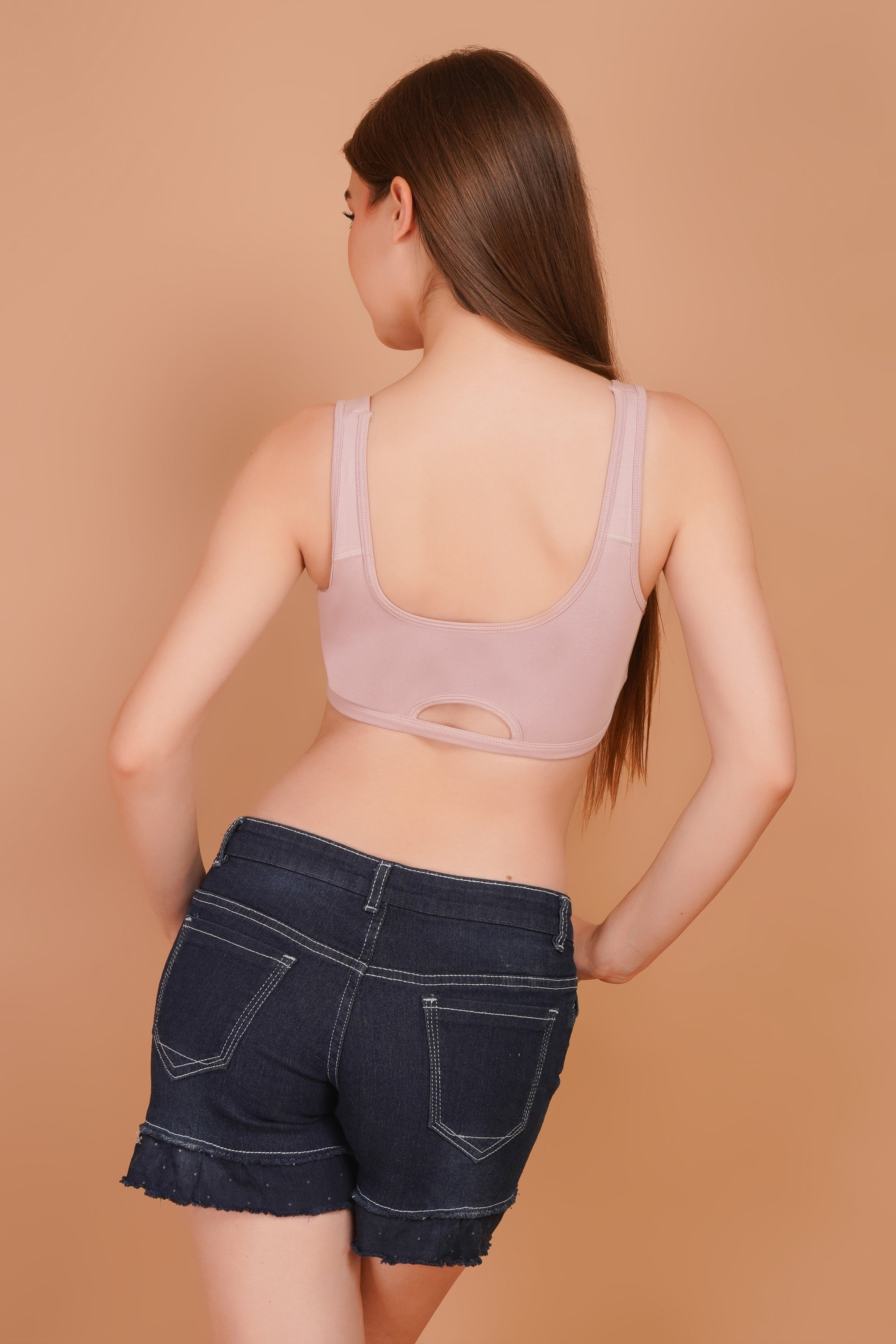 Elevate Sports Bra - Blush Pink