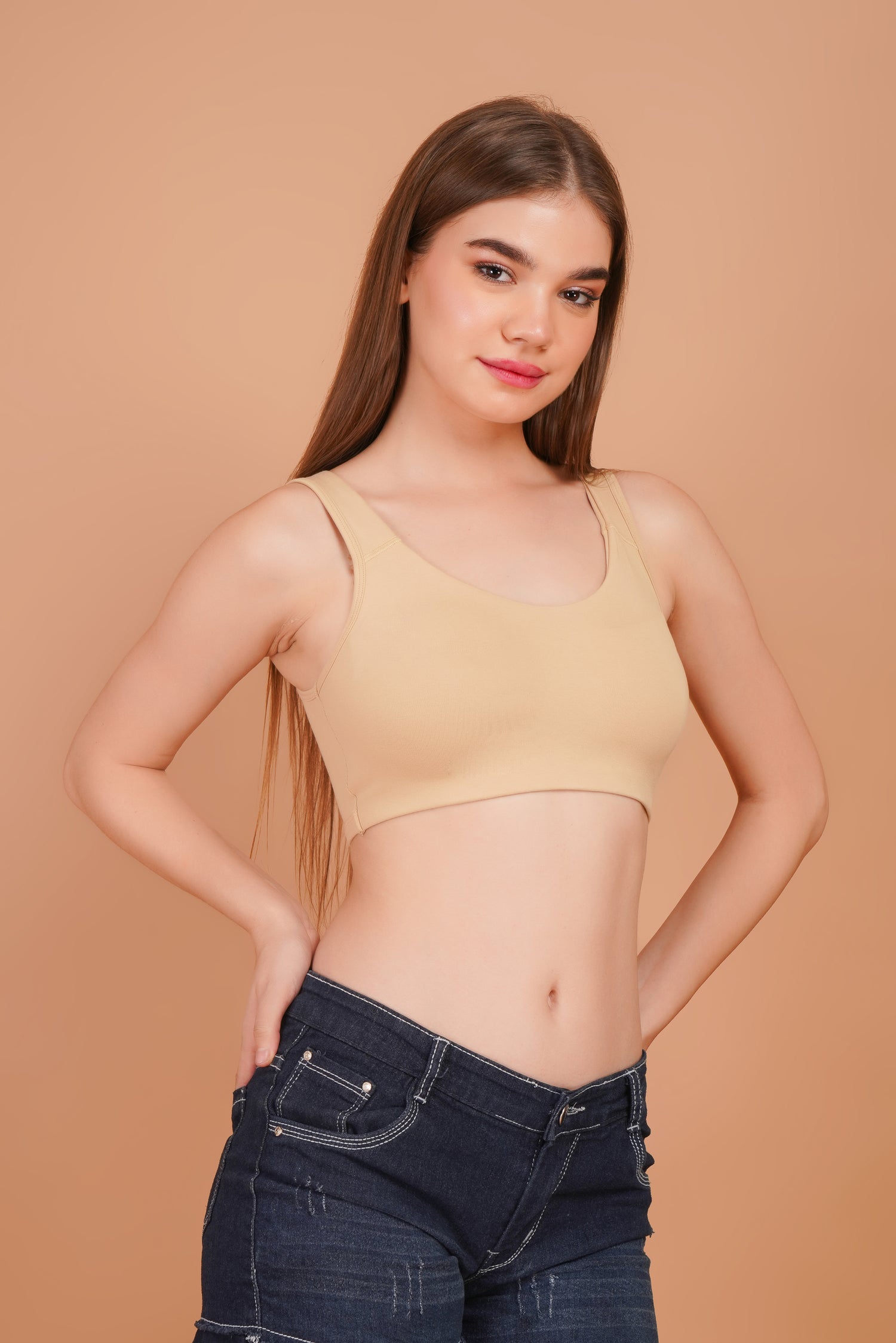 Elevate Sports Bra - Beige