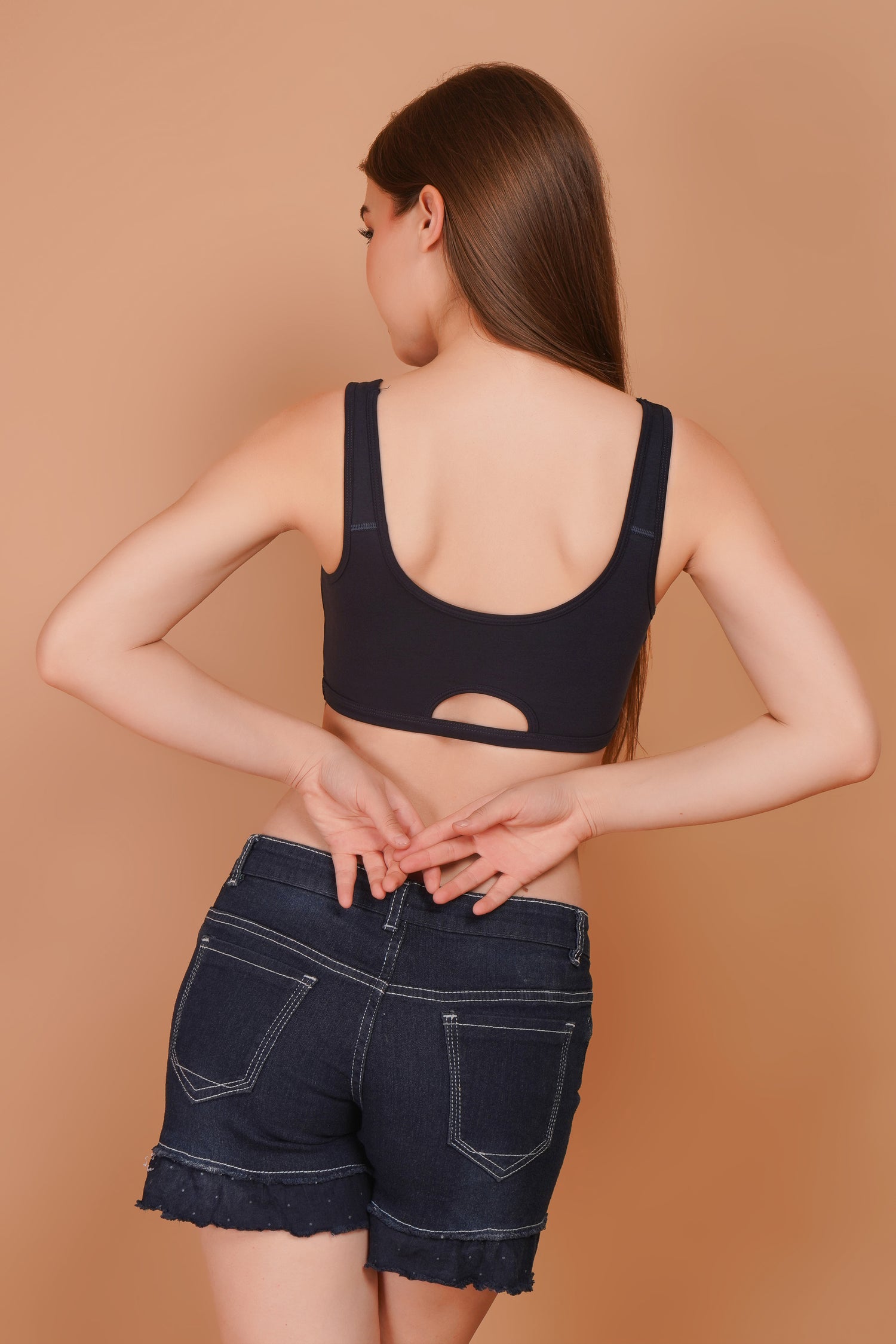 Sports Bra Pack of 3 | Beige, Navy Blue &amp; Grey