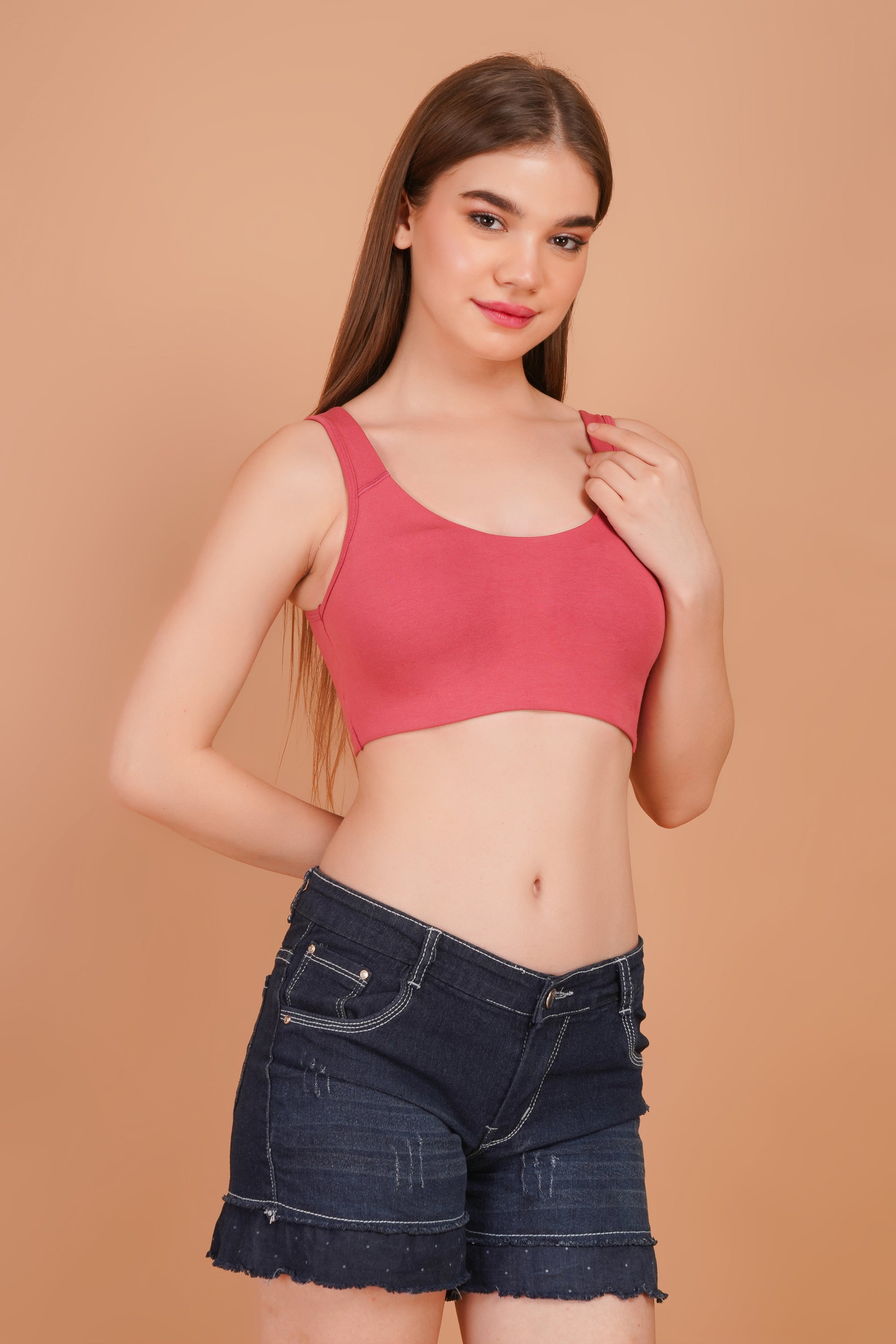 Elevate Sports Bra - Carrot Red