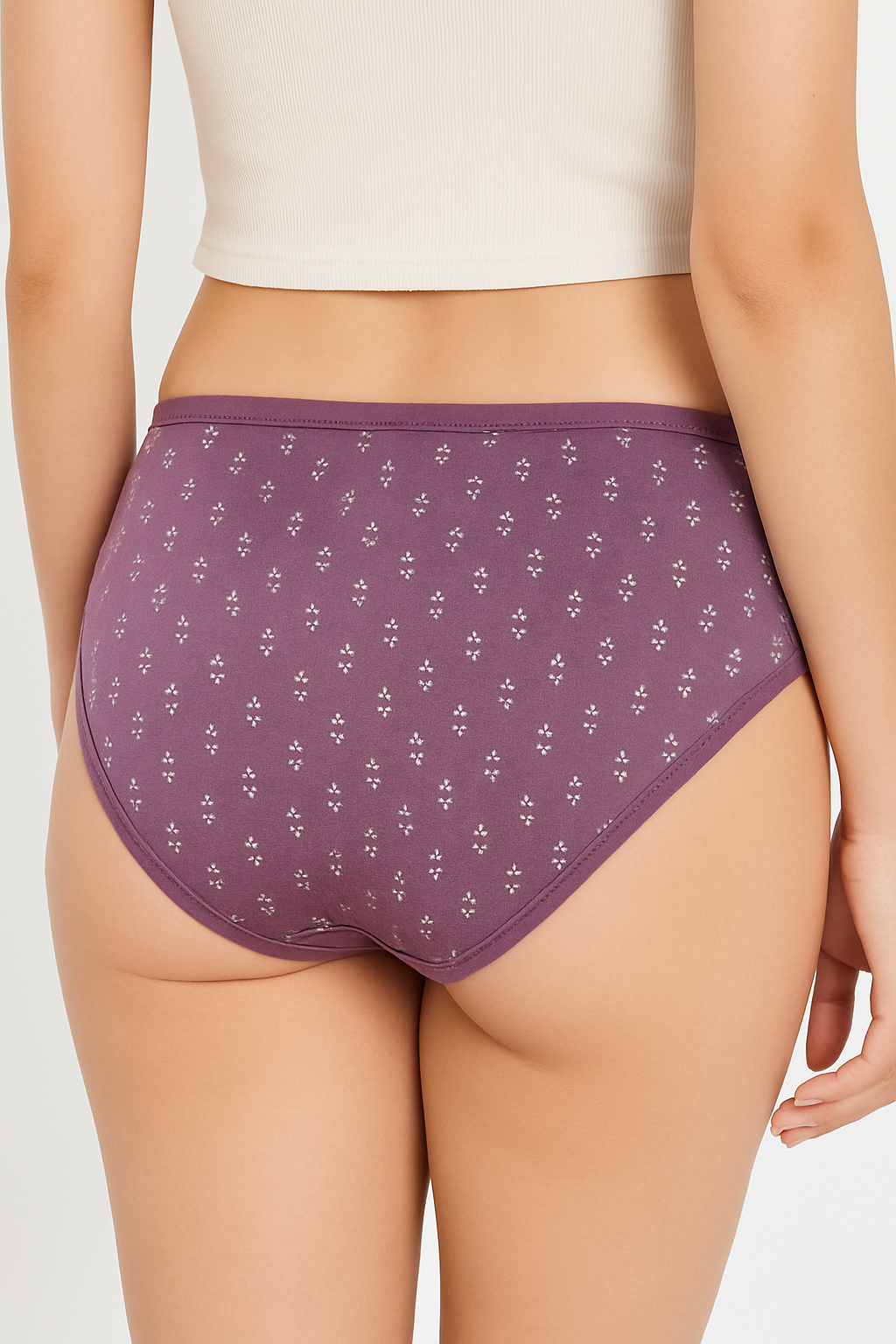 INTIMORA Yonika Komal Printed – Mid Rise Hosiery Panty (Pack of 2 | Assorted)